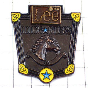 ピンバッジ・リーLEE/馬ジーンズのポケット洋服 LEE LEE-RIDERS JEANS USA