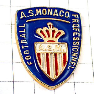 ピンバッジ・モナコ公国サッカークラブの紋章 AS-MONACO MONACO