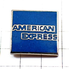 ピンバッジ・アメックスのクレジットカード印アメリカンエキスプレス青 AMERICAN-EXPRESS USA