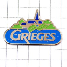 お買得ピンバッジ・青い屋根の村の風景 GRIEGES FRANCE