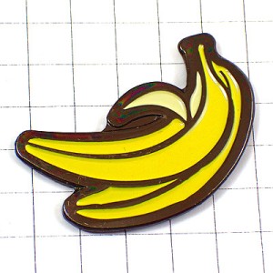 ピンバッジ・バナナ果物２本 BANANA