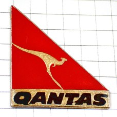 ピンバッジ・カンタス航空オーストラリアのカンガルー印 QANTAS AUSTRALIA