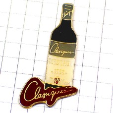 ピンバッジ・ボルドー産の赤ワイン1988葡萄酒瓶 BORDEAUX CLASSIQUE FRANCE