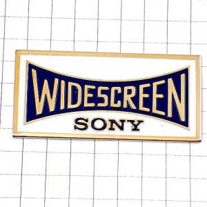 ピンバッジ・SONYソニーのワイドスクリーン大画面モニター SONY WIDESCREEN TV