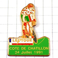 ピンバッジ・ツールドフランス自転車レース赤い水玉シャツ1991年 LE-TOUR-DE-FRANCE