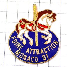 ピンバッジ・メリーゴーランド回転木馬モナコのお祭り MANEGE FOIRE MONACO