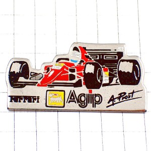 ピンバッジ・フェラーリＦ１アランプロスト車 ALAIN-PROST AGIP FERRARI ITALY