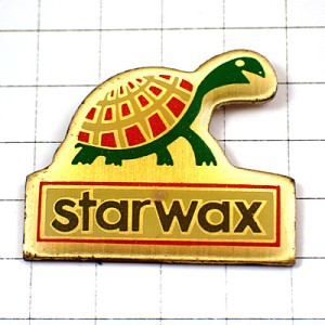 ピンバッジ・スターワックス緑亀かめ STARWAX TURTLE