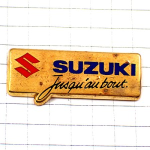 ピンバッジ・スズキ自動車フランス語Ｓバイク二輪 SUZUKI JAPAN FRANCE