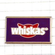 ピンバッジ・赤いネコ猫 WHISKAS