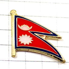 ピンバッジ・ネパール国旗 NEPAL FLAG