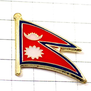 ピンバッジ・ネパール国旗 NEPAL FLAG