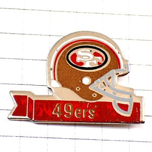 ピンバッジ・アメフト/サンフランシスコ49ERSヘルメット/アメリカンフットボールUSA SAN-FRANCISCO 49ERS