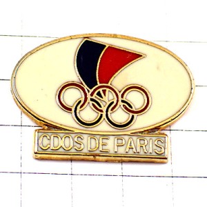 ピンバッジ・オリンピック五輪パリのフランスチームCDOSビンテージ中古品 CDOS PARIS EQUIPE-DE-FRANCE