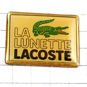 ピンバッジ・ラコステ鰐ワニ洋服ブランド眼鏡 LACOSTE LUNETTE FRANCE