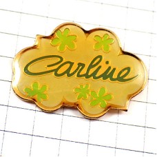 ピンバッジ・カーライン緑の花 CARLINE CARLINA