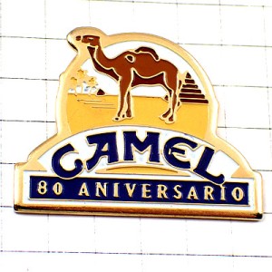 ピンバッジ・キャメル駱駝ピラミッド煙草タバコ８０周年ヒトコブラクダ CAMEL