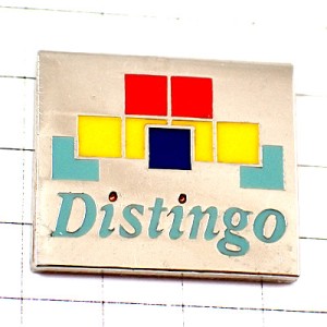 ピンバッジ・カラフルな四角柄 DISTINGO COLORS