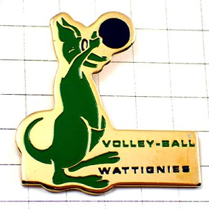 ピンバッジ・カンガルーのバレーボール選手 WATTIGNIES VOLLEYBALL FRANCE