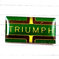 ピンバッジ・トライアンフのロゴ二輪バイク英国イギリス緑色 TRIUMPH ENGLAND