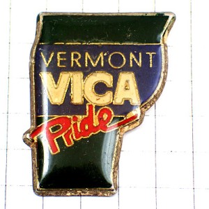 ピンバッジ・バーモント州アメリカ/USA米国 VERMONT STATE MAP