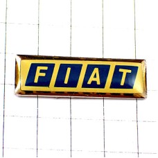 ピンバッジ・フィアット車エンブレム紺色ロゴ FIAT ITALIA ITALY