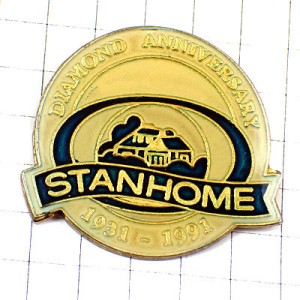 ピンバッジ・スタンホーム青い家アメリカ米国 STANHOME USA