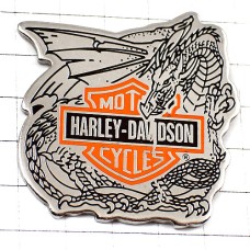 ピンバッジ・ハーレーダビッドソン二輪バイク竜ドラゴン龍オートバイ HARLEY-DAVIDSON USA