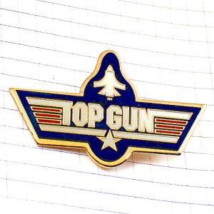 ピンバッジ・映画トップガン戦闘機ミリタリー飛行機アメリカ/USA米国 TOP-GUN