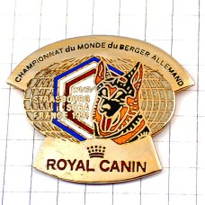 ピンバッジ・ジャーマンシェパード犬ロイヤルカナン餌 ROYAL-CANIN BERGER-ALLEMAND CHAMPIONNAT FRANCE