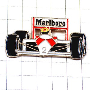 ピンバッジ・アイルトンセナF1ホンダ「２」 MARLBORO HONDA AYRTON-SENNA NB2