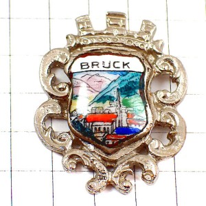 ピンバッジ・オーストリアの町の紋章 BRUCK AUSTRIA