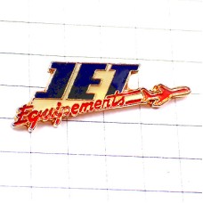 ピンバッジ・赤い飛行機ジェット機ＪＥＴ