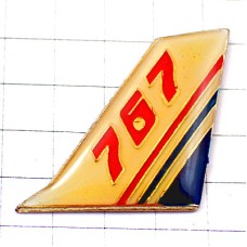 ピンバッジ・ボーイング767/飛行機の尾翼 BOEING BOEING-767 B-767