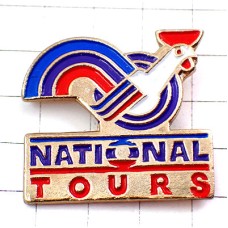 ピンバッジ・フランス国鳥ニワトリ国立ツアー雄鶏トリコロール NATIONAL-TOURS