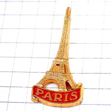 ピンバッジ・金色エッフェル塔パリ観光ゴールド EIFFEL-TOWER PARIS FRANCE