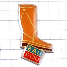 ピンバッジ・ブーツ長靴片方 BAUDOU BOOTS FRANCE