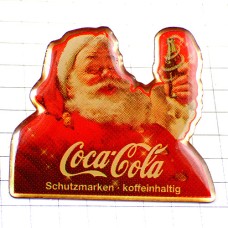 ピンバッジ・クリスマスのサンタクロースとコカコーラ瓶 COCA-COLA SANTA-CLAUS GERMANY