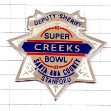 ピンバッジ・スーパーボウル試合アメフト保安官アメリカンフットボール/USA STANFORD CREEKS SUPER-BOWL