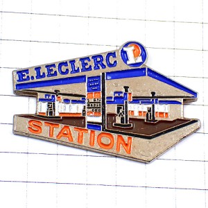 ピンバッジ・ガソリンスタンド給油所ルクレール LECLERC STATION POMPE FRANCE