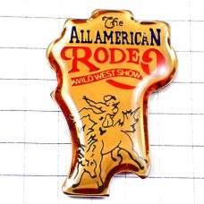 ピンバッジ・ロデオ乗馬カウボーイ/USAアメリカ米国 ALL-AMERICAN-RODEO