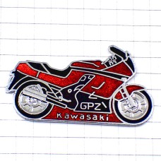 ピンバッジ・カワサキGPZ/バイク二輪オートバイ KAWASAKI JAPAN