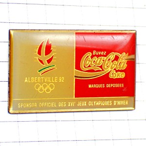 ピンバッジ・アルベールビル冬季五輪コカコーラ COCA-COLA ALBERTVILLE-1992 SAVOIE FRANCE