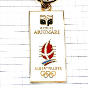 キーホルダー・オリンピック冬季五輪アルベールビル1992年アルプス山脈ビンテージ中古品 ALBERTVILLE-1992 SAVOIE FRANCE