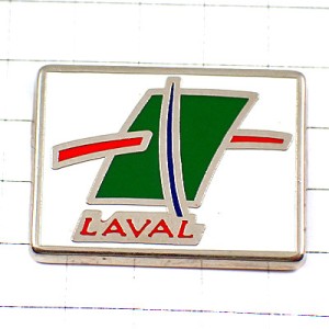 ピンバッジ・ラバル緑の四角 LAVAL FRANCE