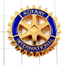 ピンバッジ・ロータリークラブ歯車インターナショナル社会奉仕団体 ROTARY INTERNATIONAL