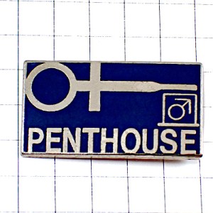 ピンバッジ・ペントハウス男と女のマーク PENTHOUSE MAGAZINE