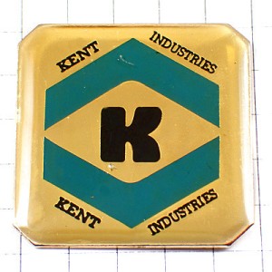 お買得ピンバッジ・アルファベット「Ｋ」六角形 KENT-INDUSTRIES