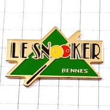 ピンバッジ・ビリヤード玉突きスヌーカー撞球場 SNOOKER RENNES FRANCE