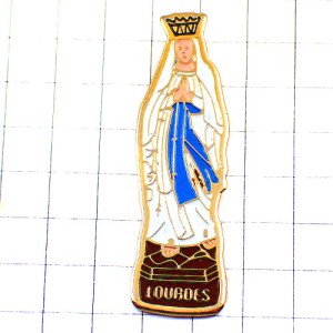 ピンバッジ・ルルドのマリア様カトリック聖地 LOURDES MARIE MARIA